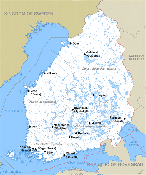 Map of Finland