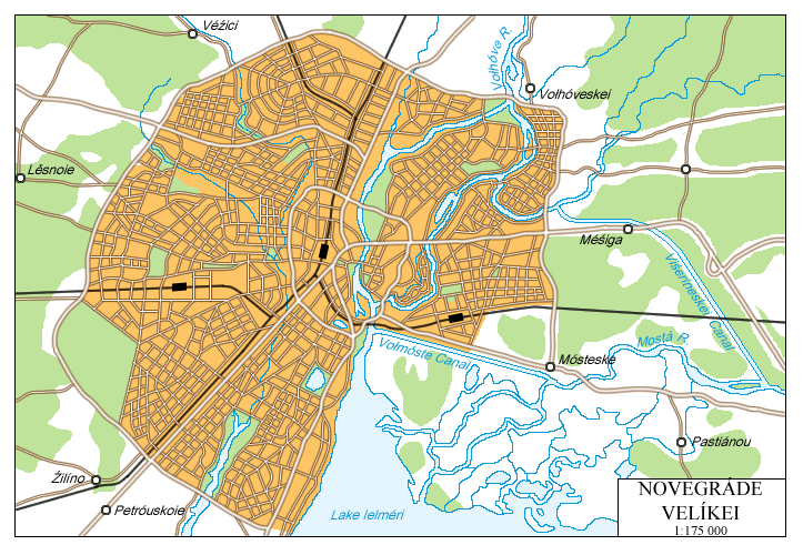 Map of Novegráde Velíkei
