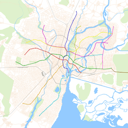 Geographically Accurate Metro Map