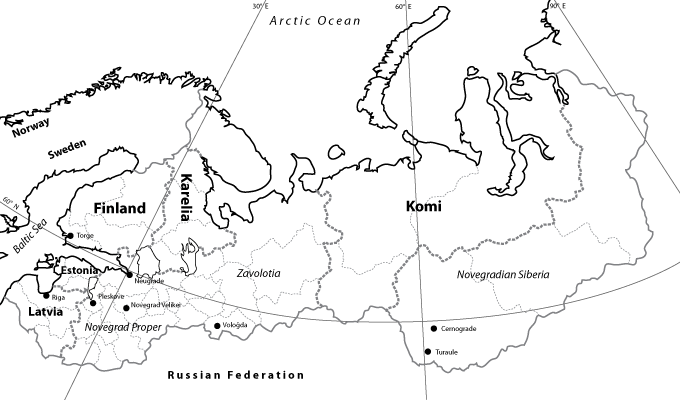 Map of the Republic of Novegrad